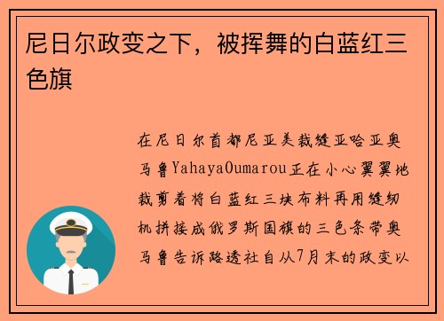 尼日尔政变之下，被挥舞的白蓝红三色旗